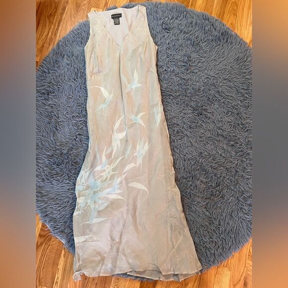 Banana Republic Vintage Y2K Long Silk Dress Size 6 - Picture 1 of 5